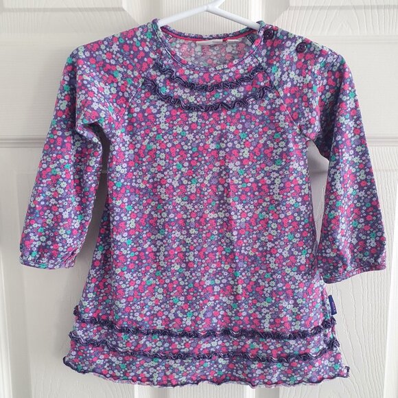 Mexx Other - Mexx Toddler Girl's Dress Size 18-24 Months Floral Ruffle Long Sleeve